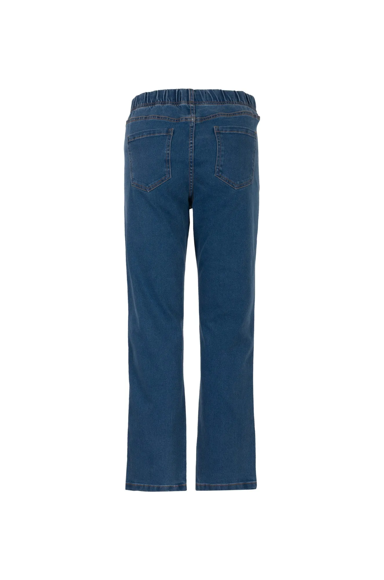 Wonder Denim Short Jeans | MID INDIGO | 6601B1 No Iron Wear Minimalist Adult Fashion