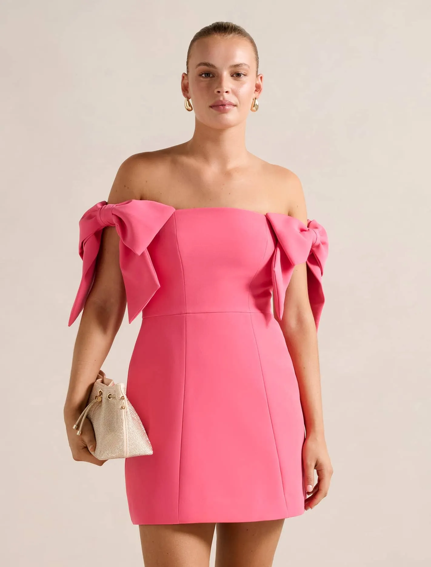 Adalyn Mini Bow Dress Bar Pop