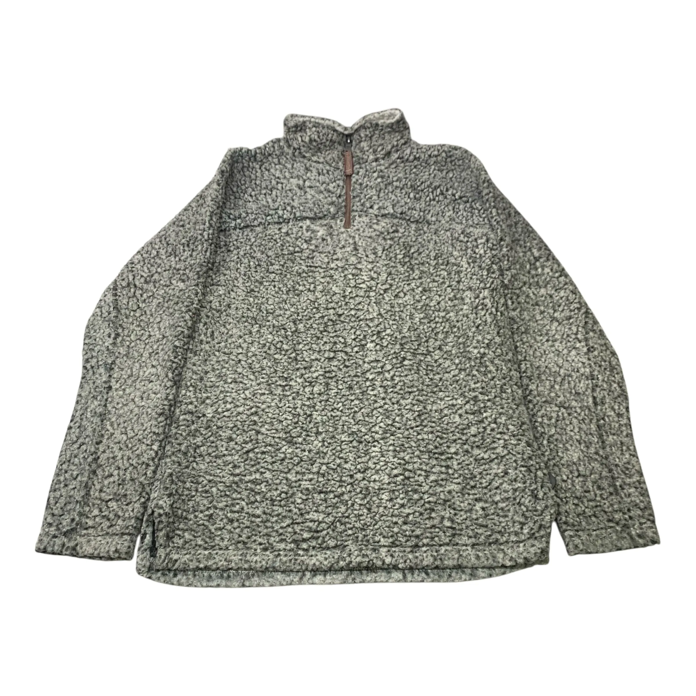 Joy Ease Sweatshirt Collar By True Grit In Grey, Size: Xs