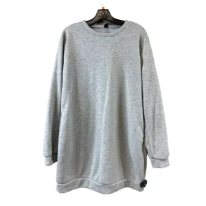Sweatshirt Crewneck By Shein In Grey, Size: Xxl OdorResistant Material