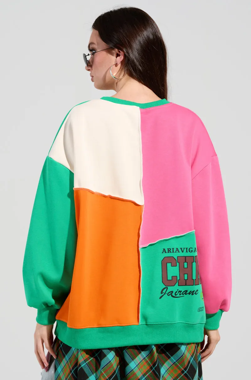 Polka Dot product clip convenience MIXED EMOTIONS SWEATSHIRT