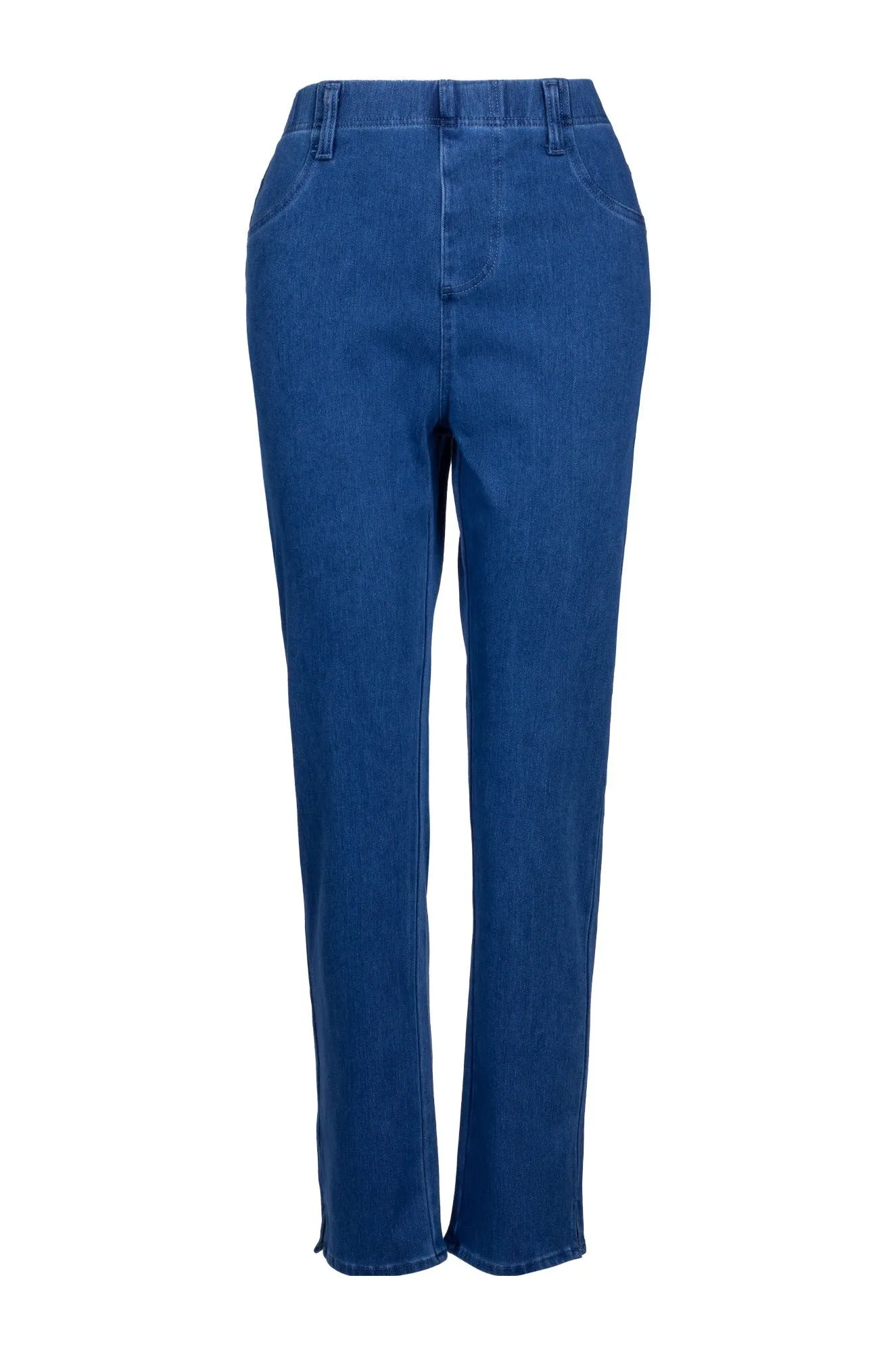 Wonder Stretch Denim Short Jeans | MID BLUE | 6942B1 Picnic Style Creative Look Minimalist Style Modern Fit