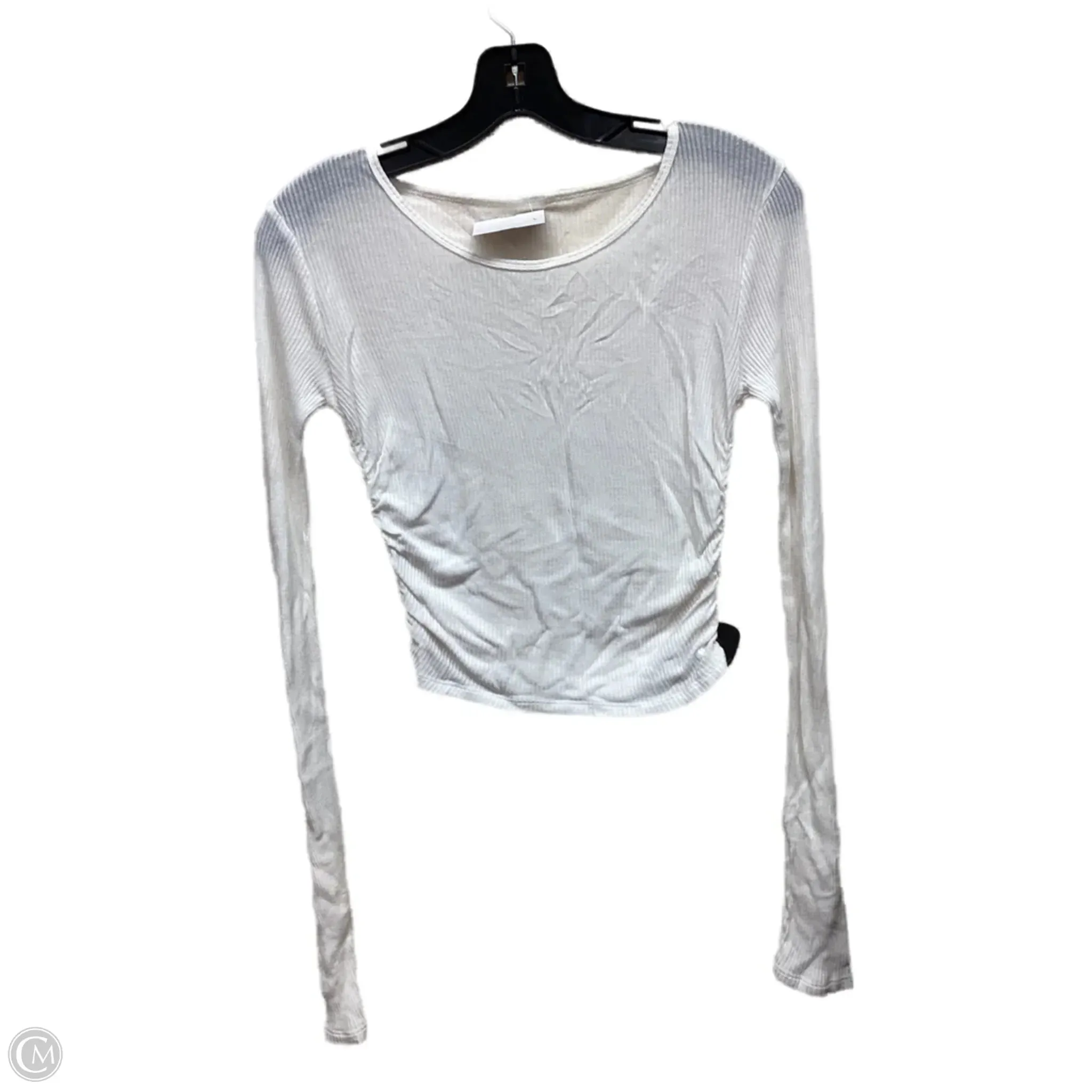 Athletic Sweatshirt Crewneck By Alo In White premium fabric Breezy Comfort