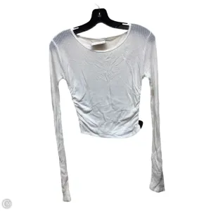 Athletic Sweatshirt Crewneck By Alo In White premium fabric Breezy Comfort