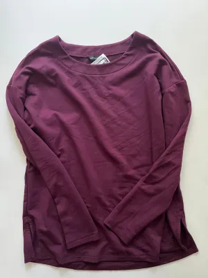 Sweatshirt Crewneck By Banana Republic O In Wine, Size: M Casual Bottoms