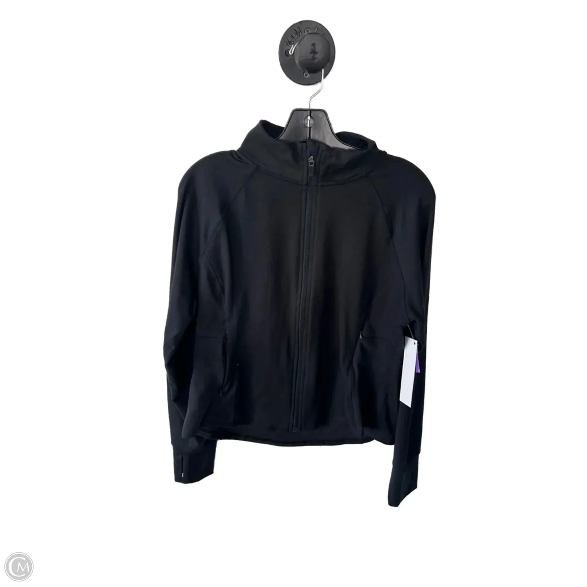 Street Glow Modern Cut Athletic Sweatshirt Collar By Jockey In Black, Size: L
