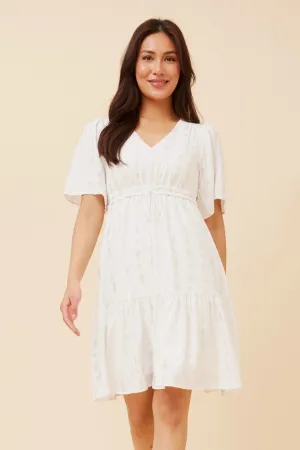 DIAMOND FOIL PRINT DRESS SustainableYarnBlend Relaxed Outfit
