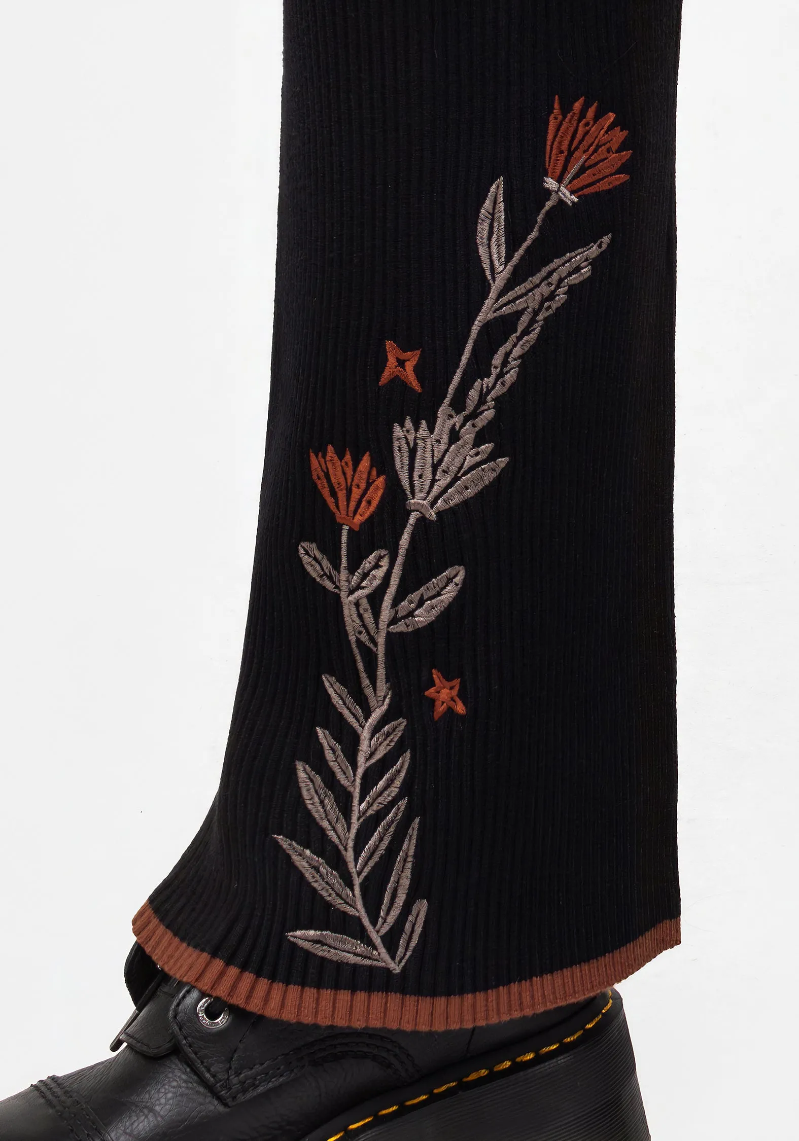 Foxfire Embroidered Knit Joggers Work Ready