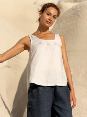 Evia Linen Top Oyster Cloud - integrated
