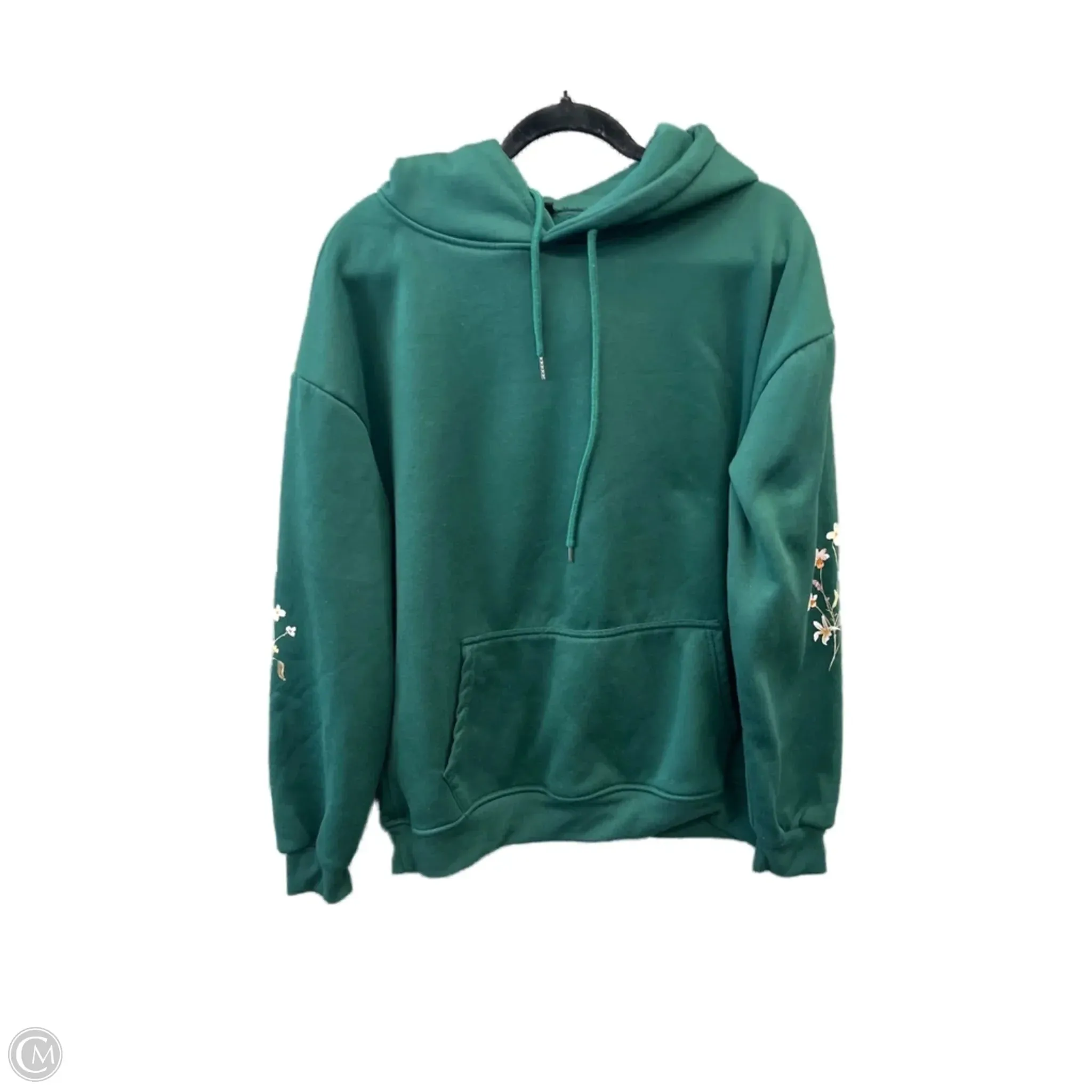 Sweatshirt Hoodie By Clothes Mentor In Green, Size: S Active Look TensionAdjustedWaistband