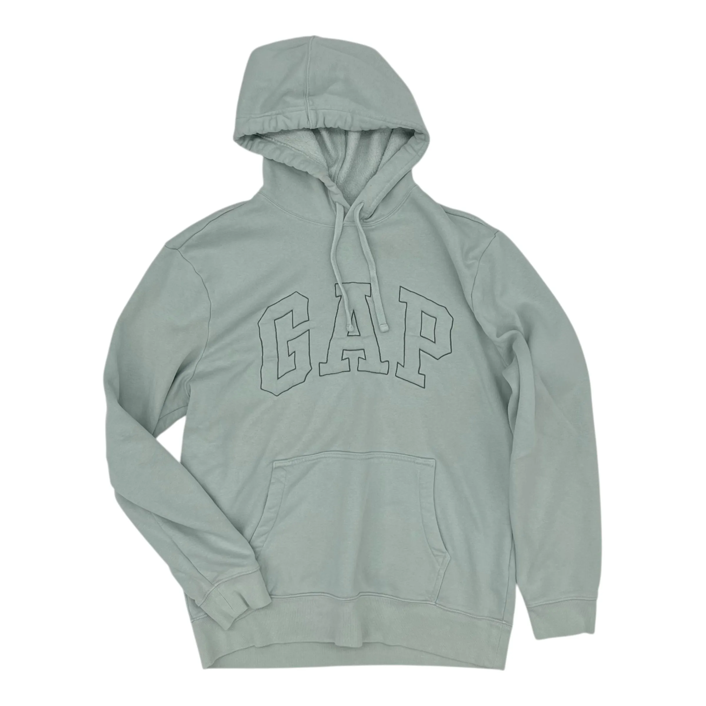 Sweatshirt Hoodie By Gap In Green, Size:M FlexibleCollar MoistureControlClothing