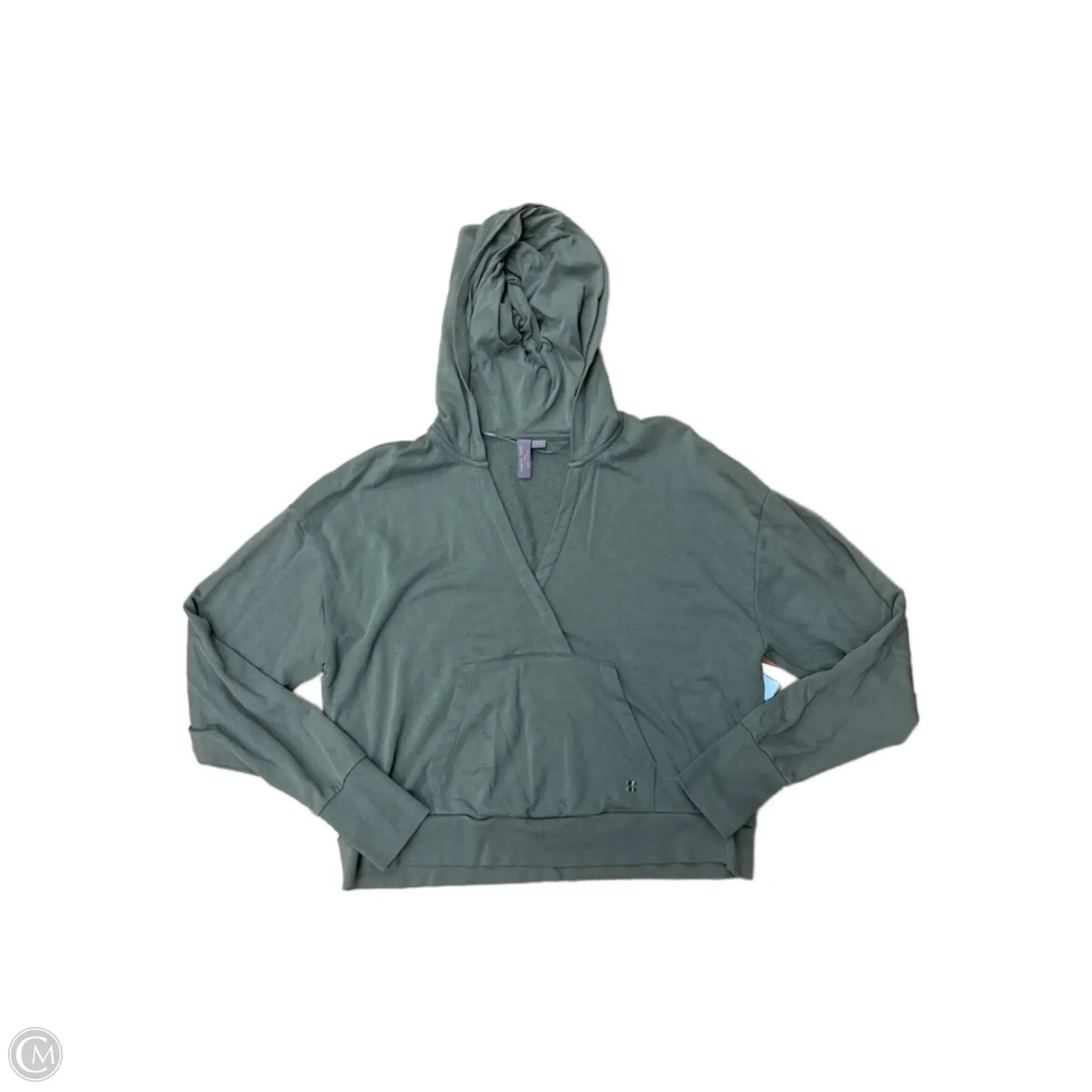Athletic Sweatshirt Hoodie By Sweaty Betty In Green, Size: L Planet Glow