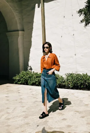 Pippa Denim Skirt Clean Cut