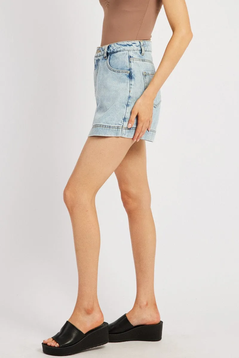 Bestseller Item Denim Skort Skirt High Rise