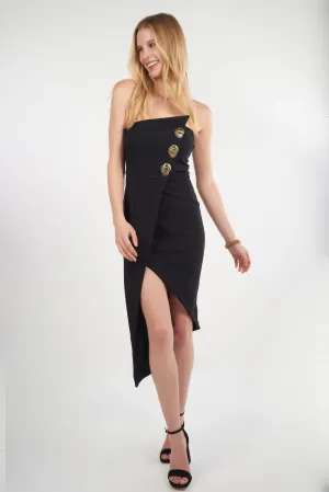 Robe bustier asym??trique - D81620 - (E-A11) Comfy Elegance