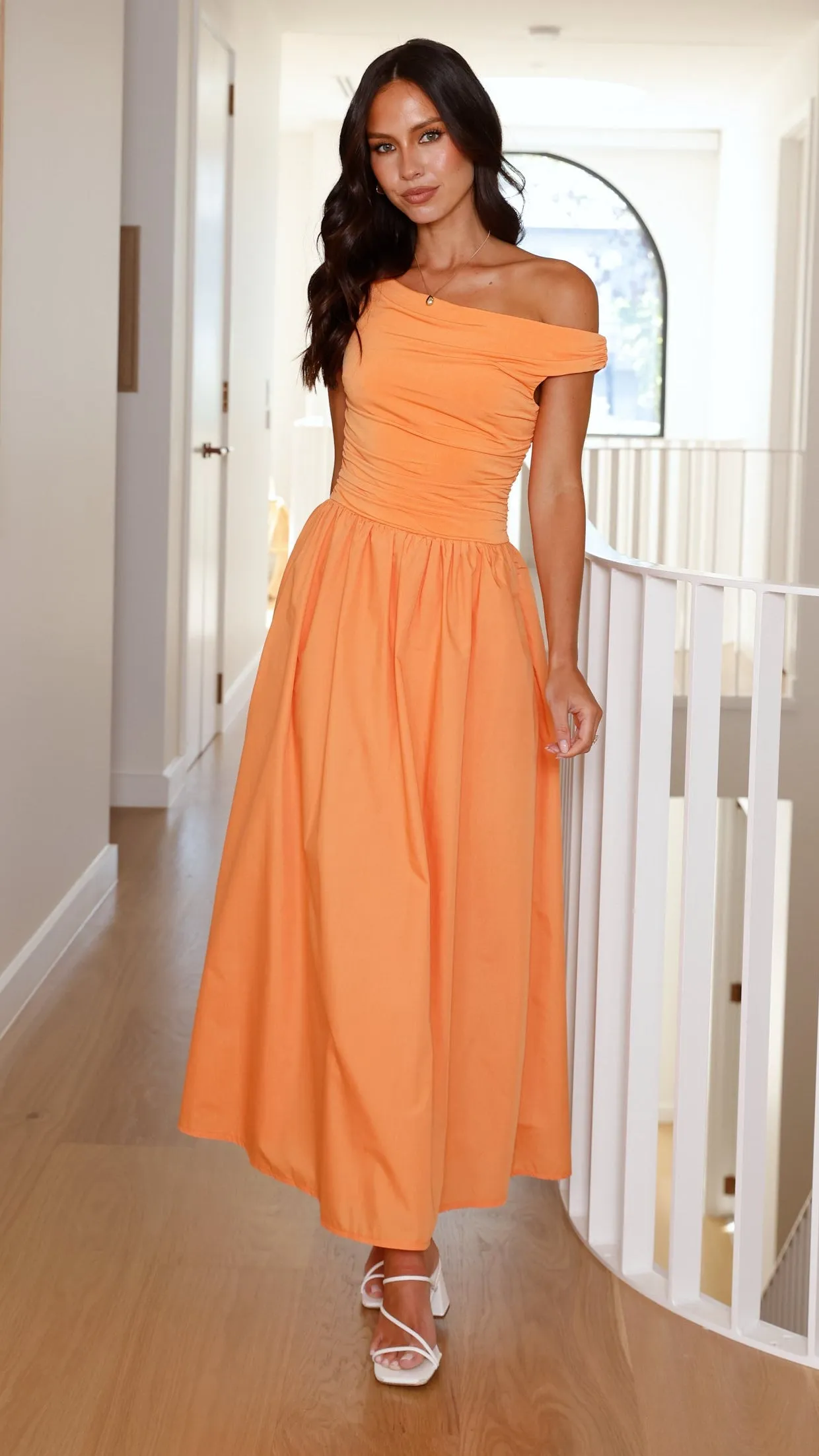Immy Midi Dress - Melon Ball Night