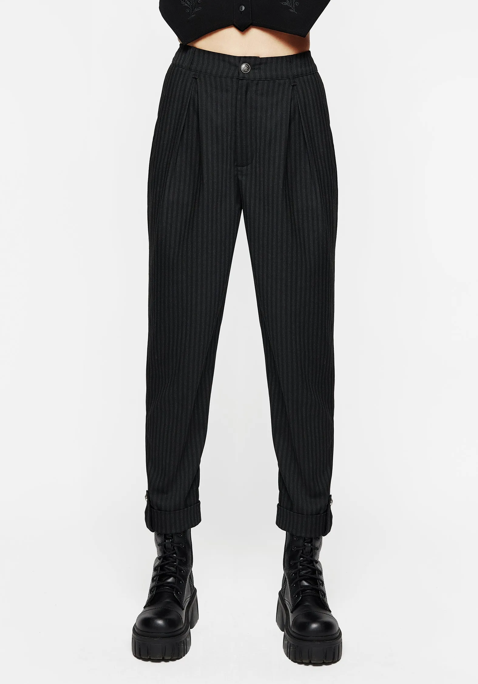 QuickDryTech Odor Control Fabric Nevermore Pinstripe Tailored Trousers
