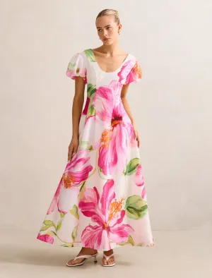 Tram Ride Trendy versatile dress Lily Scoop Neck Midi Dress