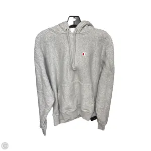 Summer Air Athletic Sweatshirt Hoodie By Champion In Grey, Size: M