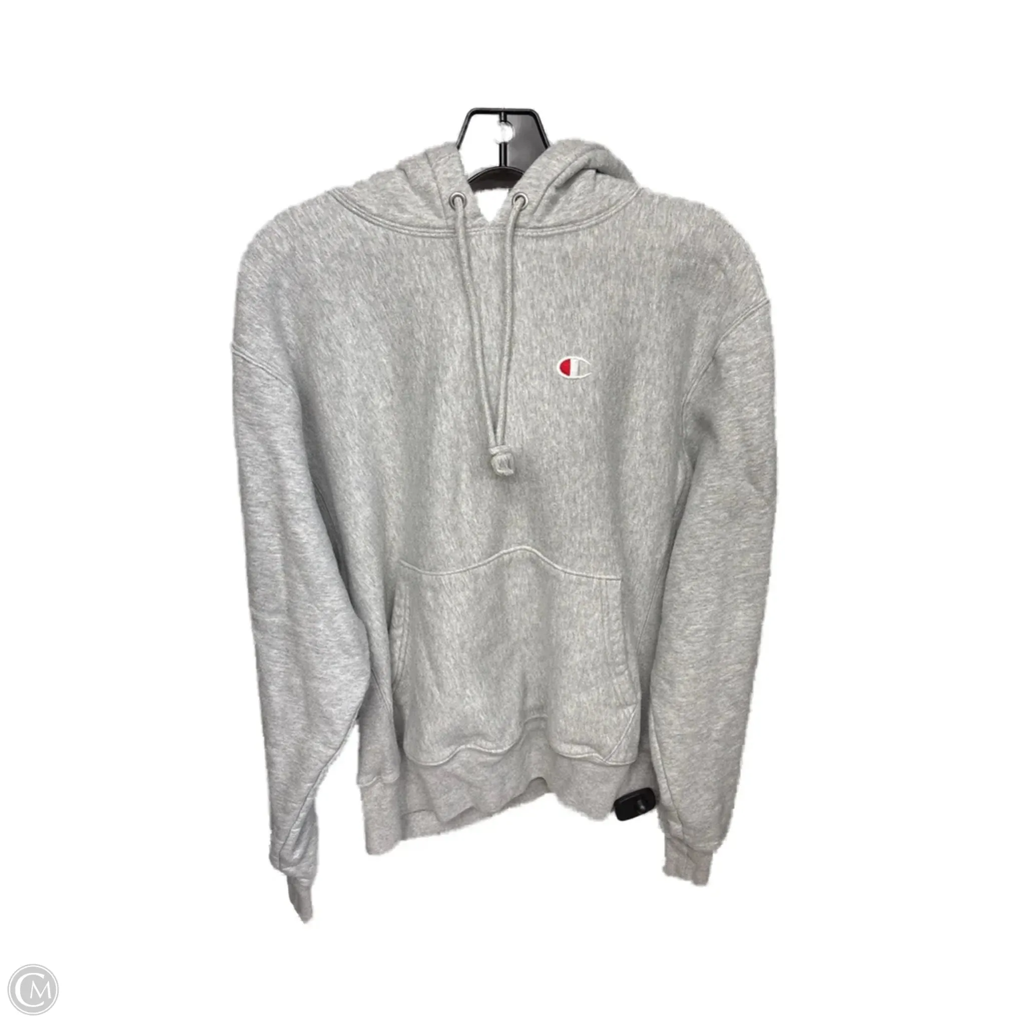 Summer Air Athletic Sweatshirt Hoodie By Champion In Grey, Size: M