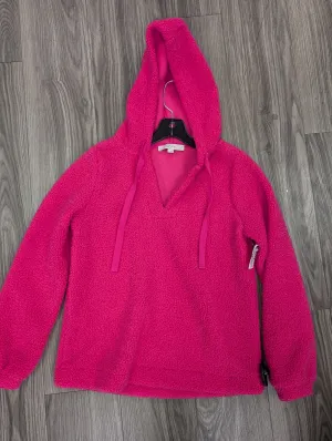 Sweatshirt Hoodie By Loft In Pink, Size: Xs Polish Core DoubleLayeredEdging