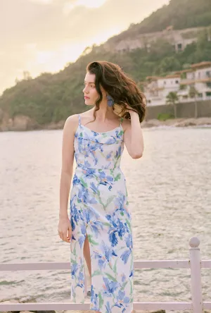 hypoallergenic material Fresh Ease Marion Dress - Blue Floral