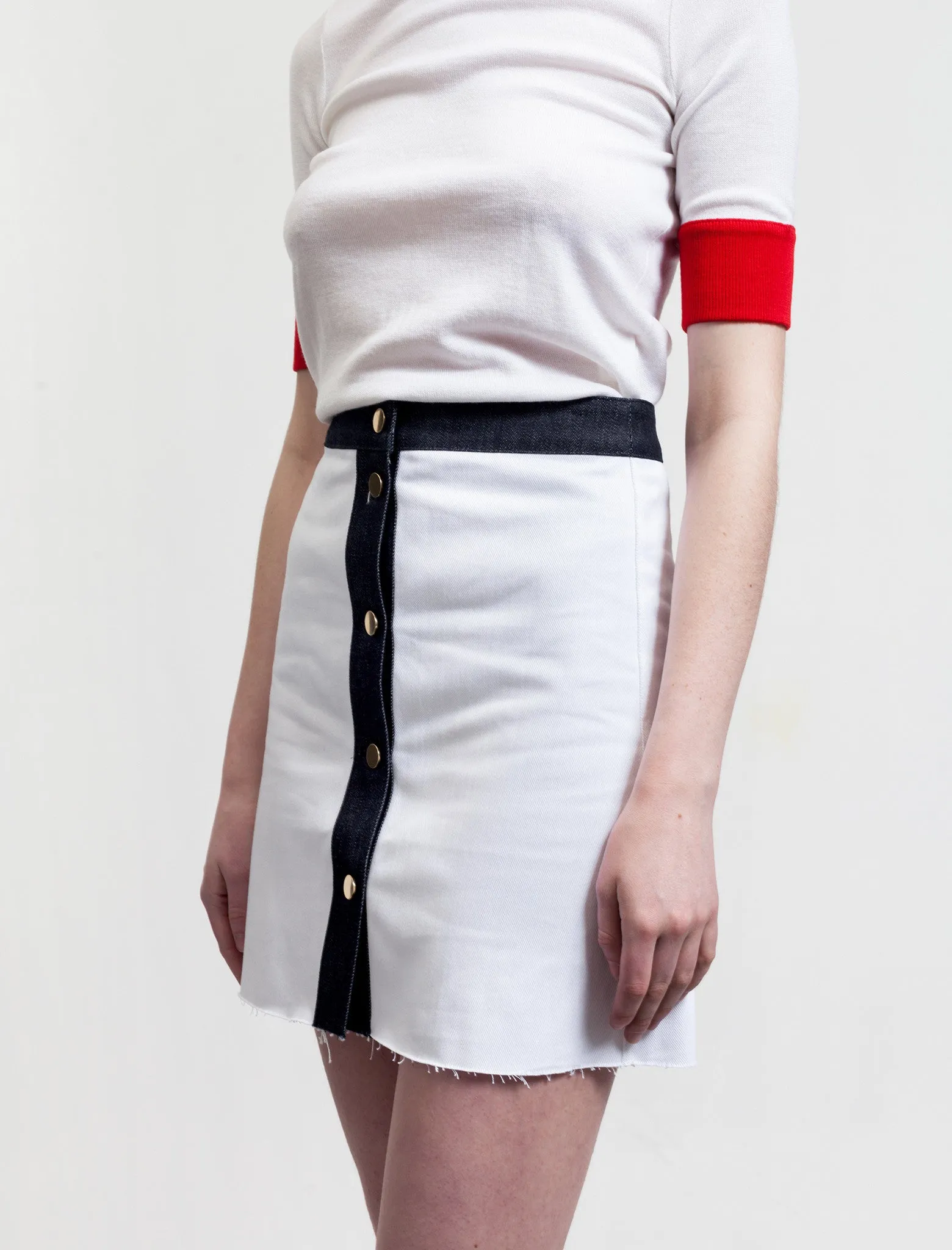 Leona Denim Skirt understated look Material Innovation