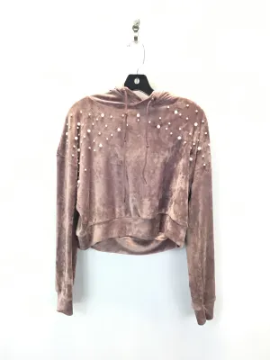 Lightweight Fabric SnagResistant Weave Sweatshirt Hoodie By Clothes Mentor In Brown, Size: L