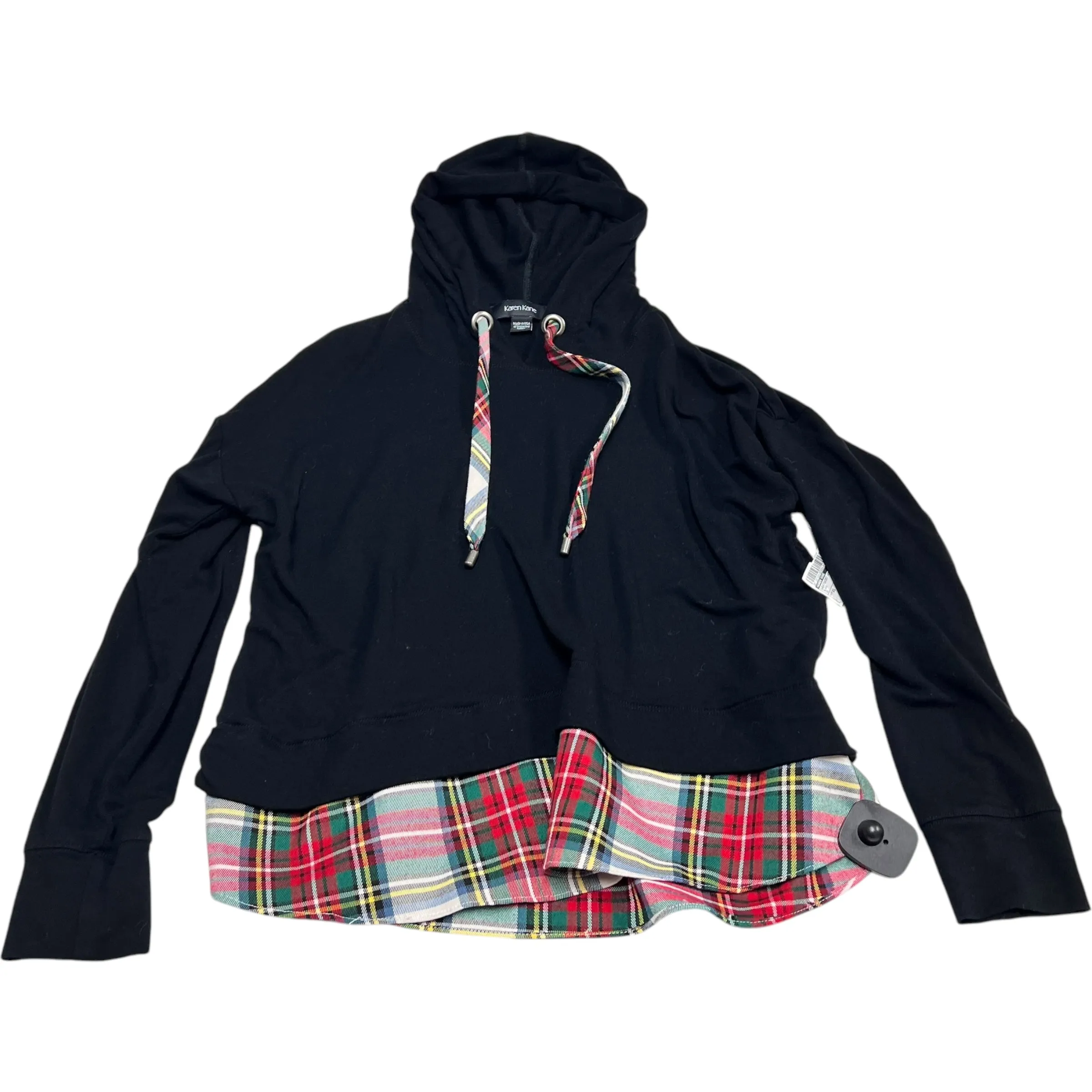 Sweatshirt Hoodie By Karen Kane In Black, Size: Xs Sharp Edge Smart Fit