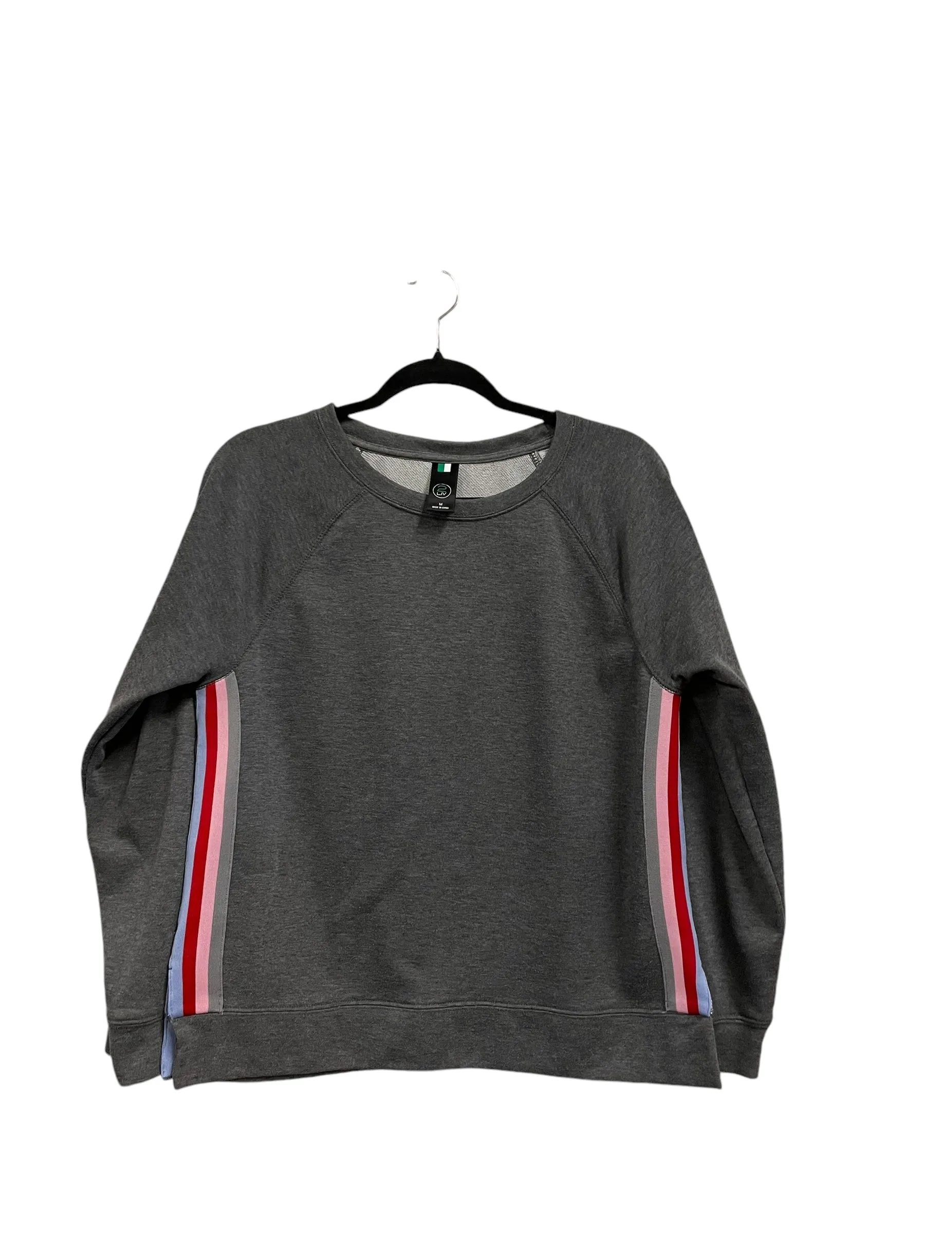 Trans Glow Sweatshirt Crewneck By Clothes Mentor In Grey, Size: M