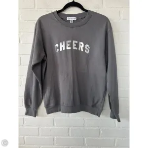 Sweatshirt Crewneck By Cmb In Grey, Size: Xs Athleisure Cool EcoFriendly Textiles