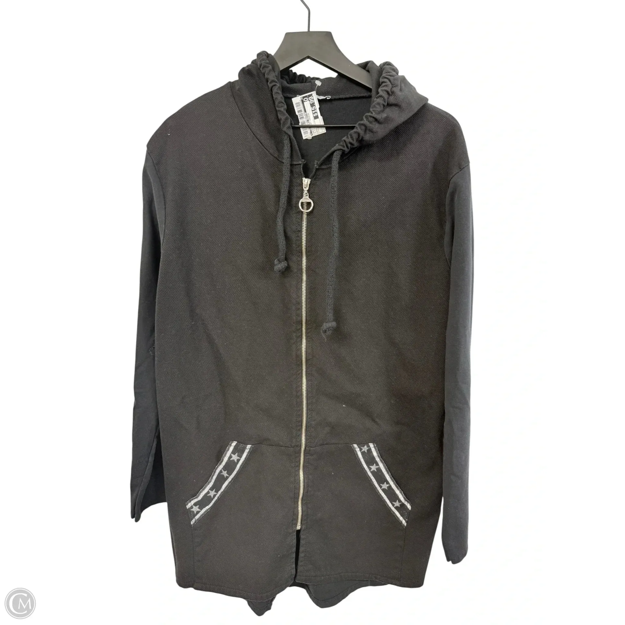 Sweatshirt Hoodie By Clothes Mentor In Black, Size: S Soft Tunic
