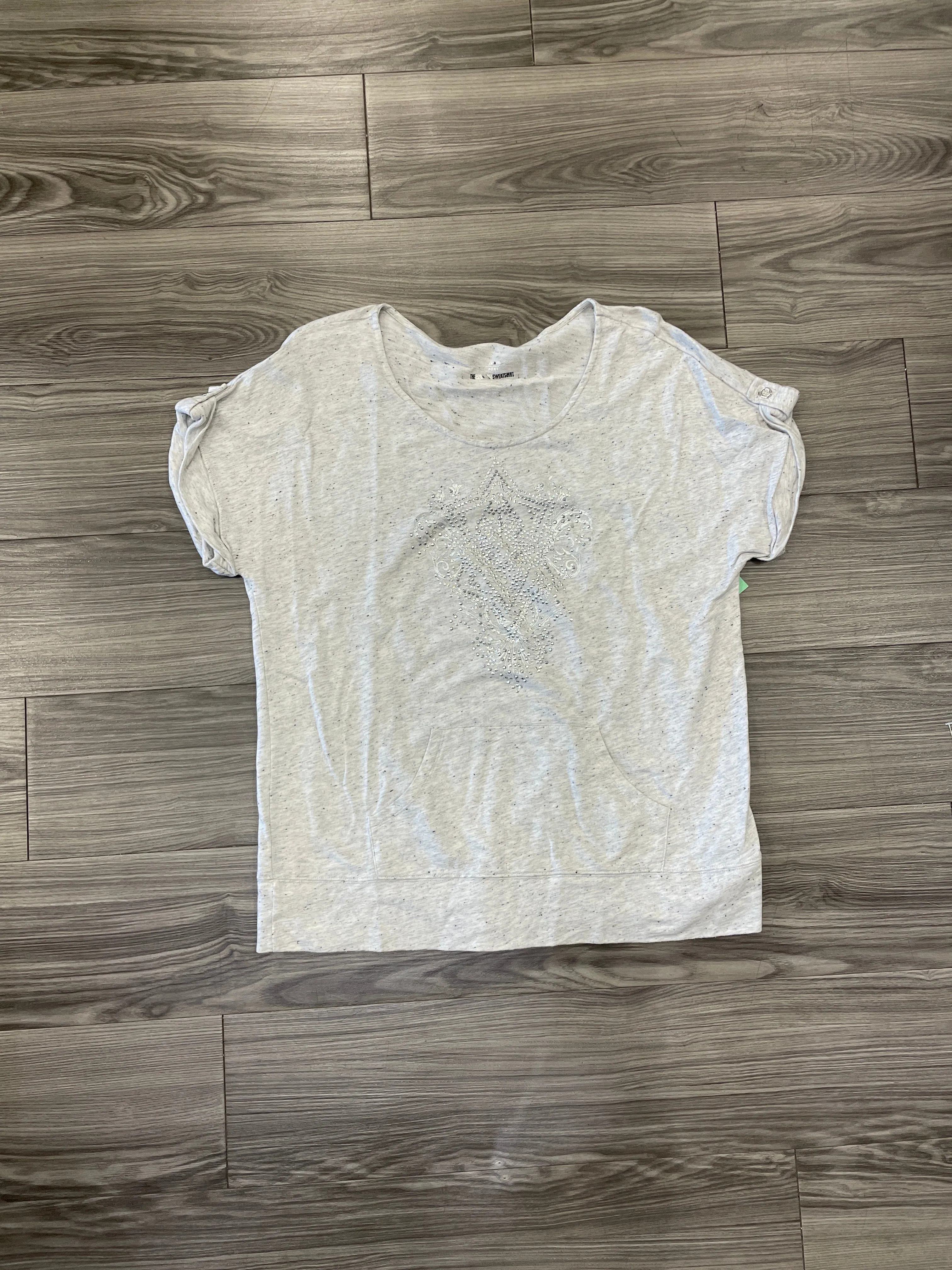 Sweatshirt Crewneck By Style And Company In Grey, Size: L Sporty Style Flexible Joints
