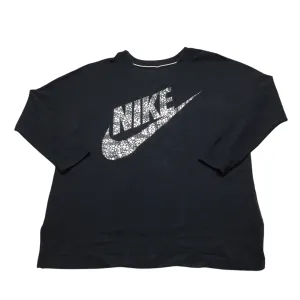 Athletic Sweatshirt Crewneck By Nike Apparel In Black, Size: L Soft Jersey Comfortable Wear