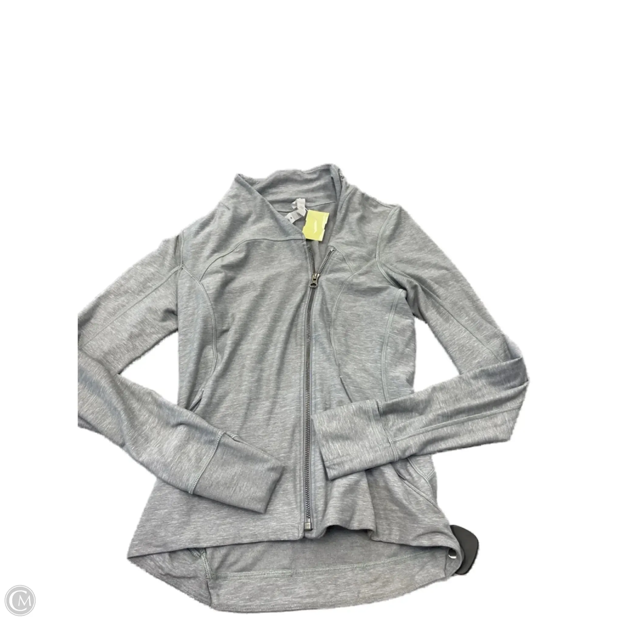 Athletic Sweatshirt Collar By Lululemon In Grey, Size: 6 AntimicrobialTreatment Fashion Trend