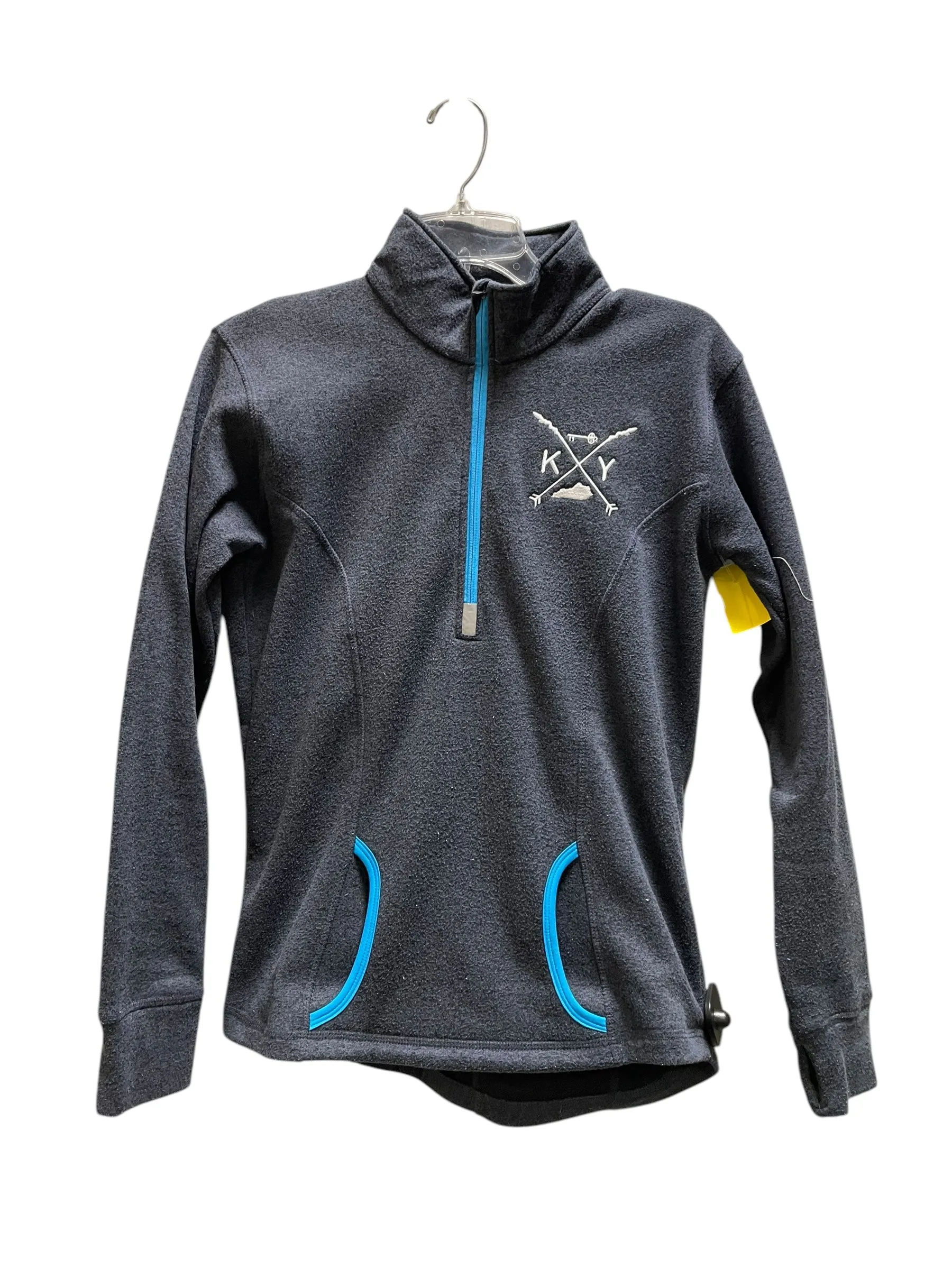 Sweatshirt Collar By Clothes Mentor In Navy, Size: S SoftenedEdges