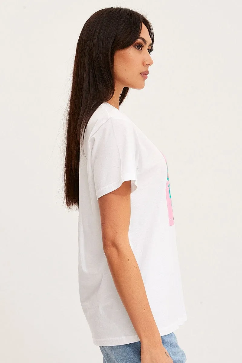 White T-Shirt Short Sleeve Perfect Layer Wear