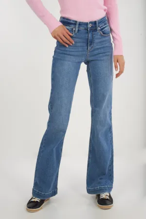 Jean ?? jambe large - EP3677 - (E-C17) Relaxed Style Outdoor Enthusiast Evening Stroll Cool Day Look