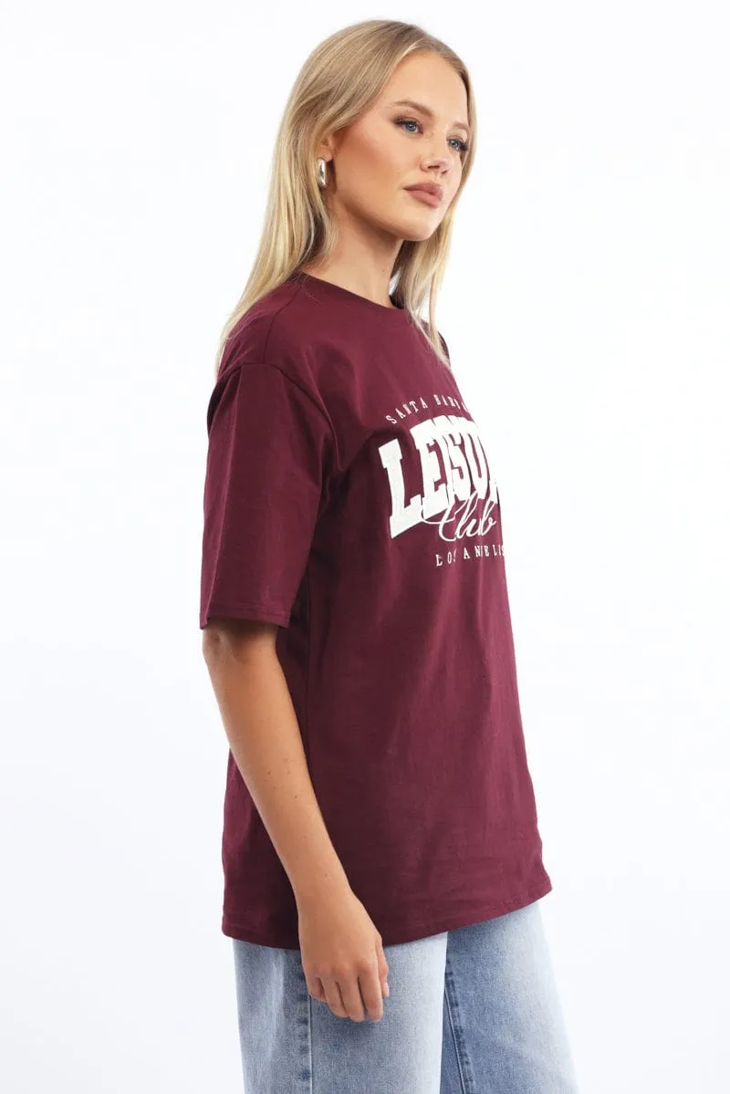 FadeResistant safe for skin Red Graphic Tee Short Sleeve