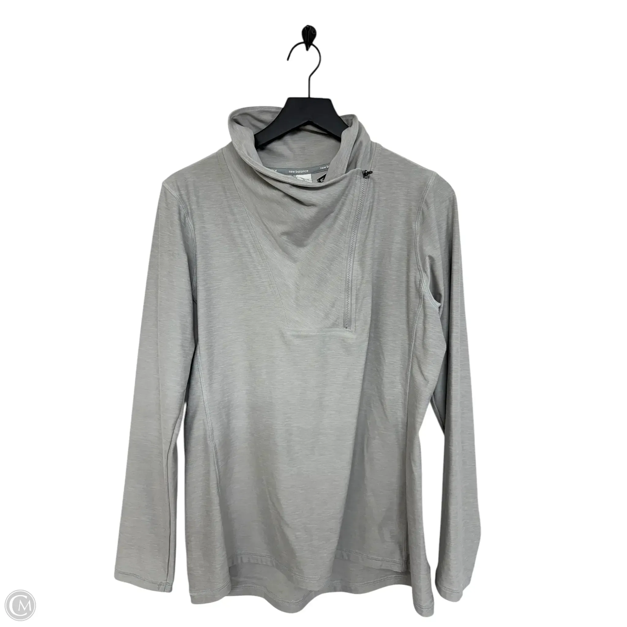 Athletic Sweatshirt Collar By New Balance In Grey, Size: L Rugged shoes
