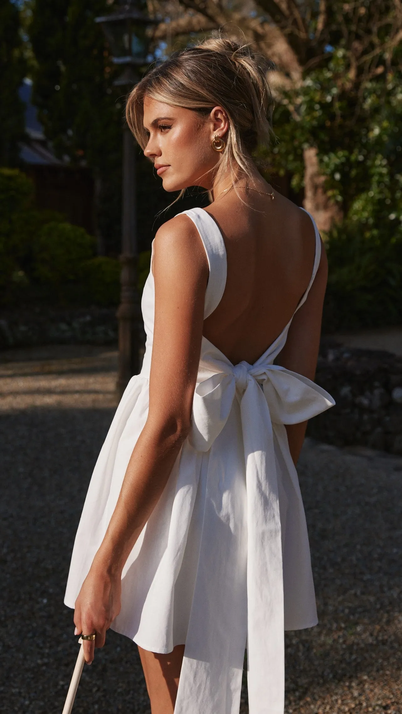 Comfort Fit Sadzi Mini Dress - White