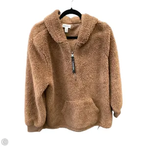 Sweatshirt Hoodie By Calvin Klein In Brown, Size: Xl Elegant Layer Smile Ease
