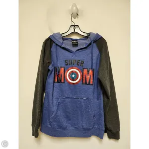 Sweatshirt Hoodie By Clothes Mentor In Blue & Red & White, Size: M Fashion Core