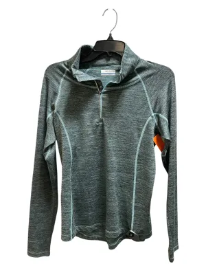 ButterySoftTexture LightweightWeave Athletic Sweatshirt Collar By Columbia In Green, Size: S