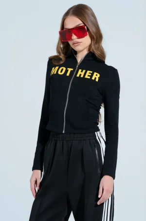 MOTHER F*UCKER ZIP UP SWEATSHIRT casual party Sustainable