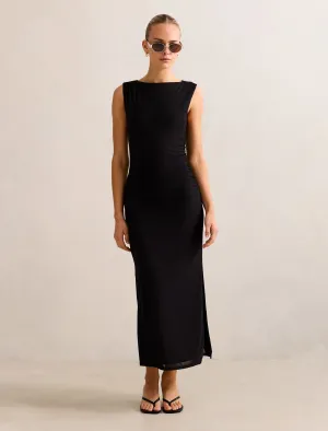 Sunrise Feel Ally Sleeveless Mesh Midi Dress