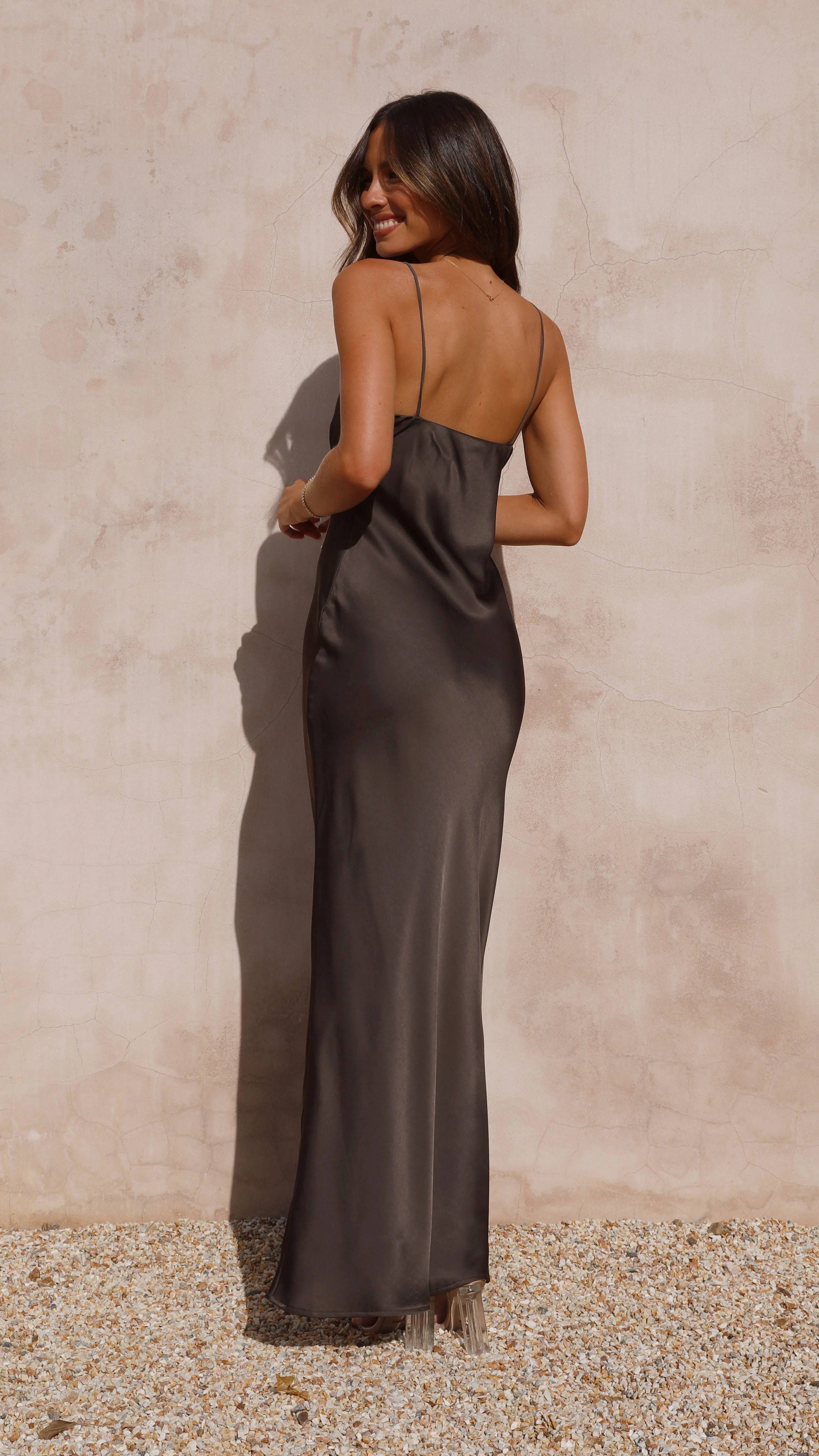 This dress creates a flattering silhouette while remaining breathable and comfortable Ziah Maxi Dress - Espresso