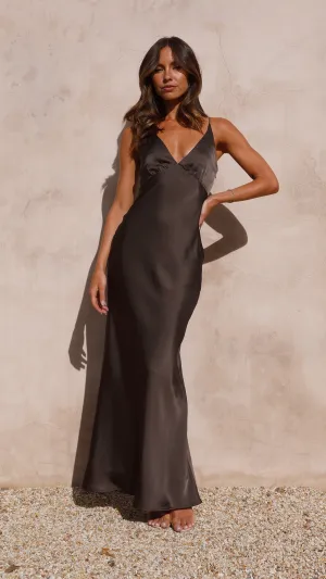 Dye Art Ziah Maxi Dress - Espresso