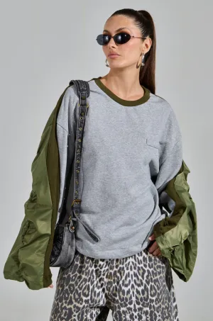 Outdoor Chic UNTOUCHABLE LONG SLEEVE CREW NECK SWEATSHIRT