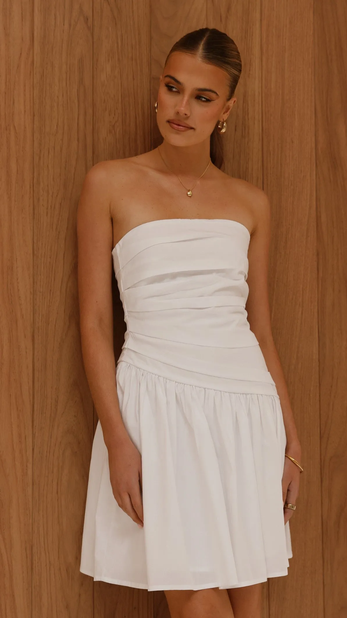 Selena Mini Dress - White All Occasion Wear Timeless Wear